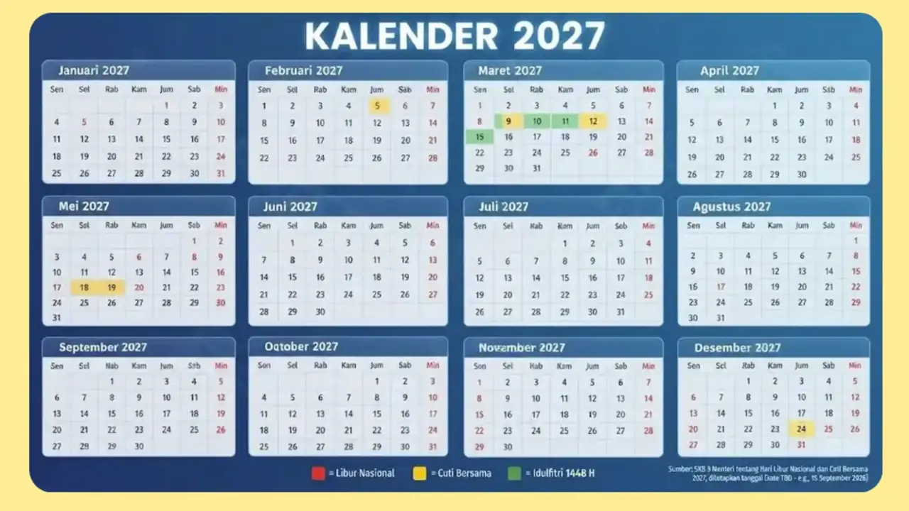 Kalender 2027 Lengkap