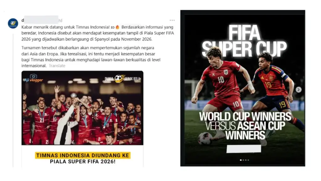 Klarifikasi Isu FIFA Super Cup 2026 Yang Dipastikan Narasi Palsu